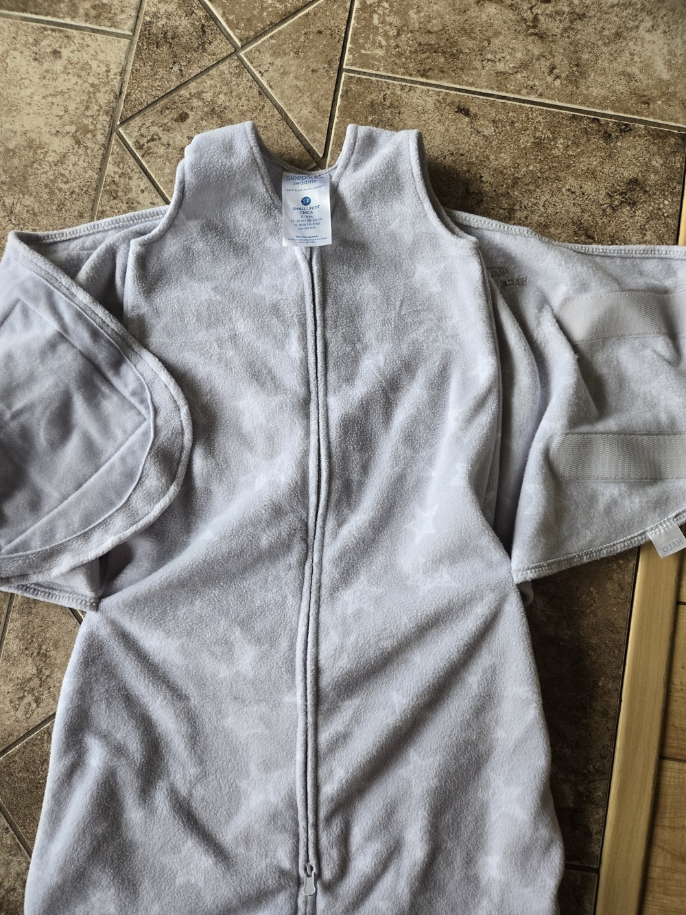 Halo Fleece Gray Baby Sleep Sack